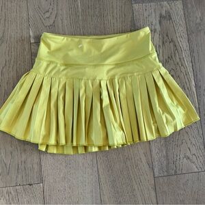 Gold Hinge Pleated Skirt Yellow Small